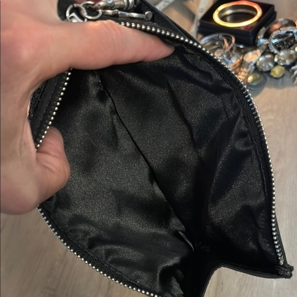 Victoria's Secret Black and Silver Sequin Wristlet - Picture 6 of 6